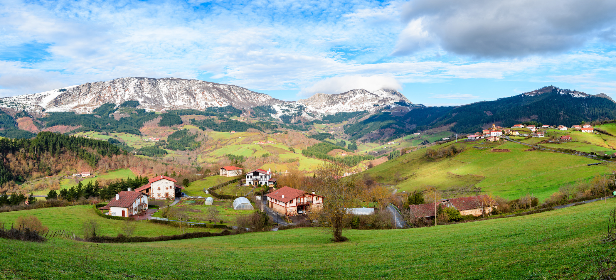 rural tourism at Basque Country fields, Spain